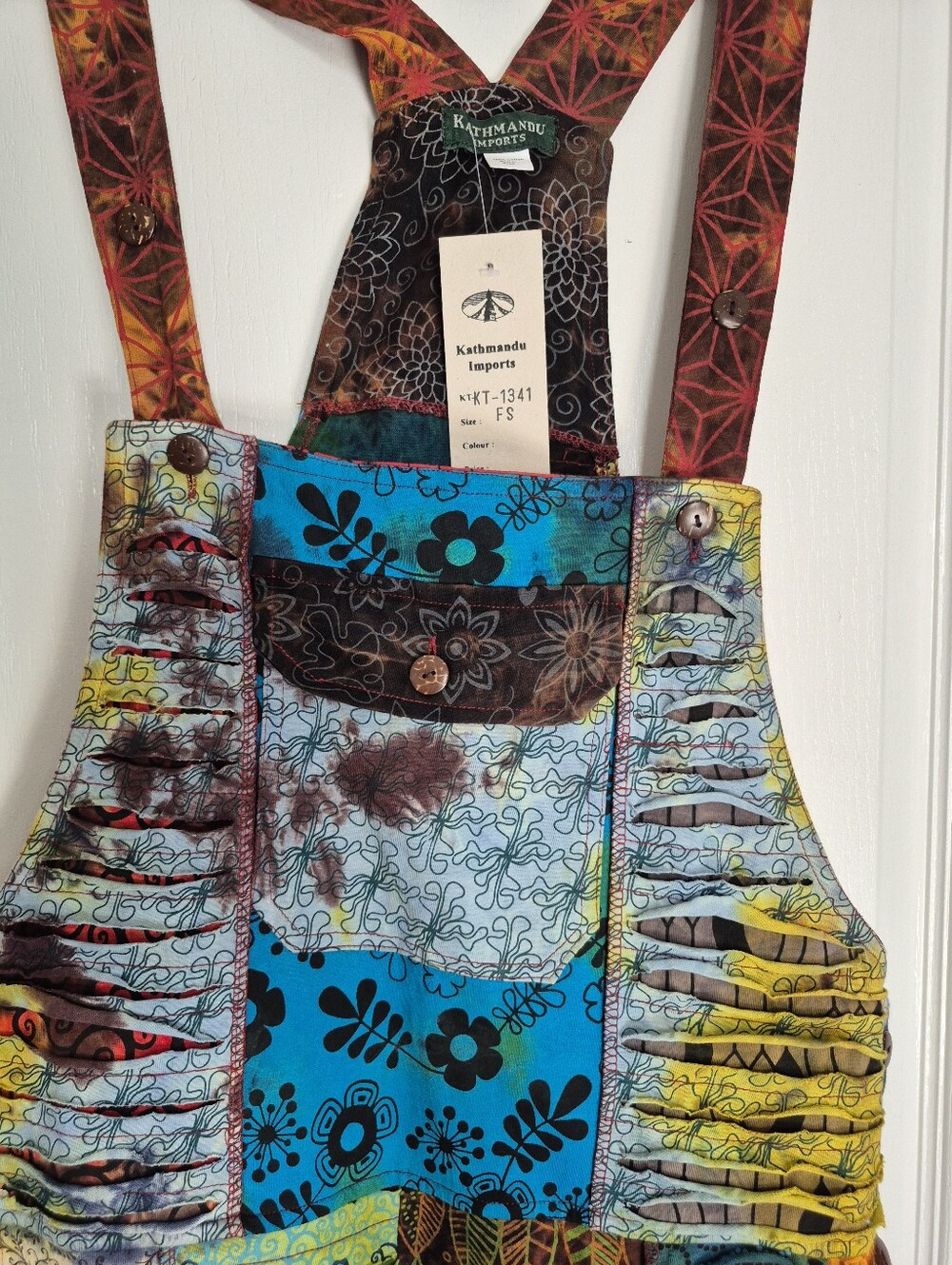 Kathmandu Bohemian Patchwork Free Size Overalls